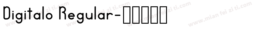 Digitalo Regular字体转换